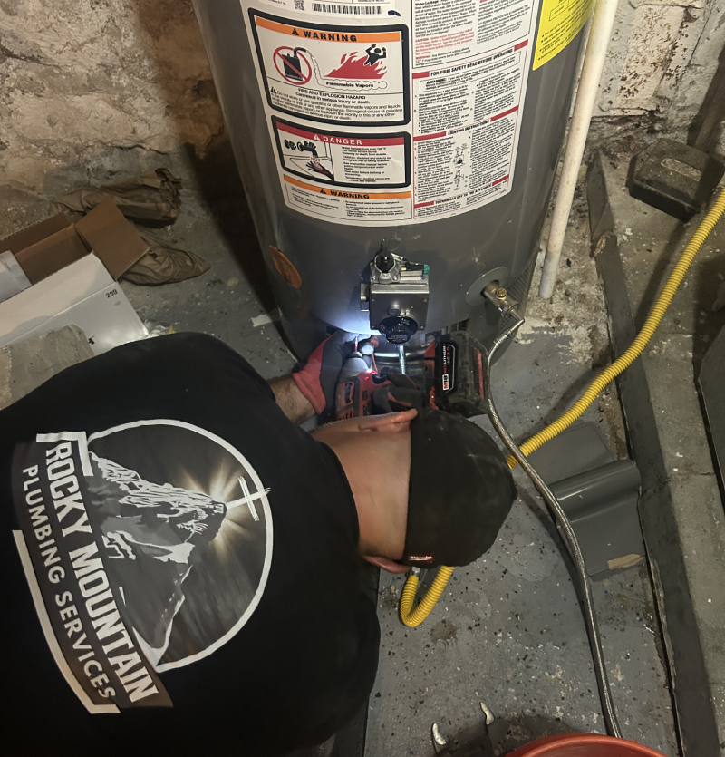 Rocky Mountain Plumbing Services Gas Water Heater Basement Installation Rocky Mountain Plumbing Services Gas Water Heater Basement Installation